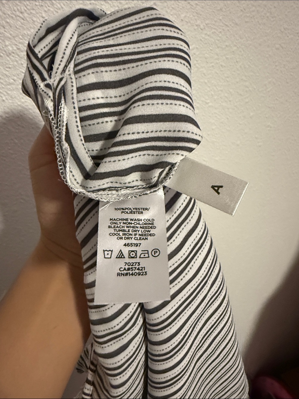 LOFT Striped Ruffle Sleeve Top - Picture 6 of 6